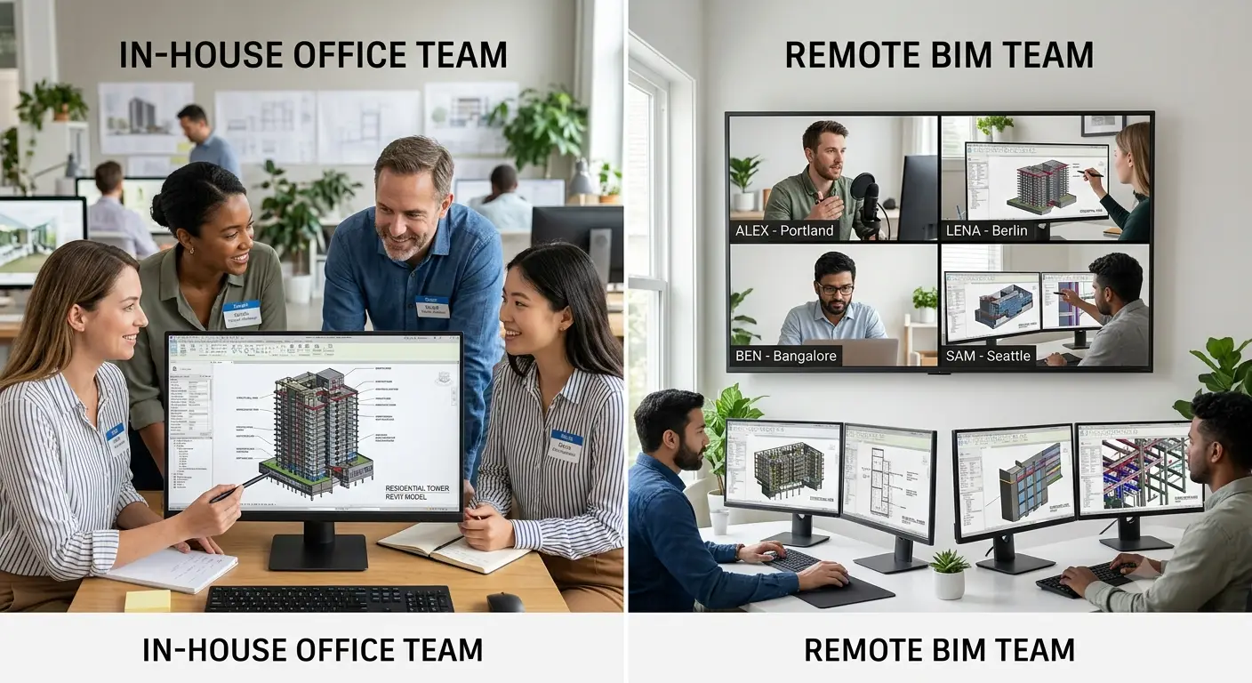 In-House BIM vs. Outsourced BIM: What It Really Costs